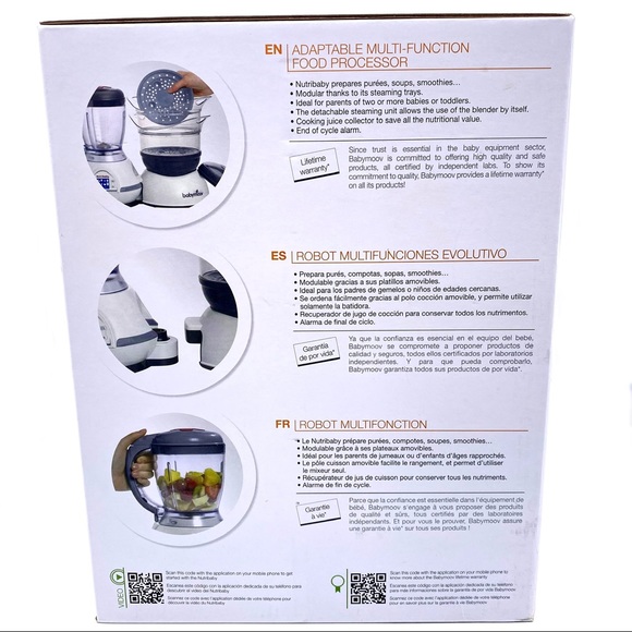 ⭐️HP⭐️NIB Babymoov Nutribaby 5in1 Baby Food Maker - Picture 13 of 15